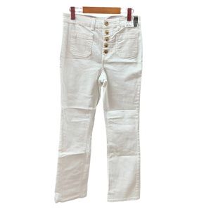 NEW Suko Jeans White High Waist Flare Leg Jeans Women’s Size 6